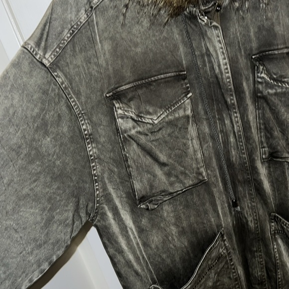 Splendid Dune Faux Fur Jacket Sateen - Picture 10 of 12